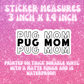 Pug Mom Sticker