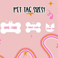 Pink Cow Print Dog Tag