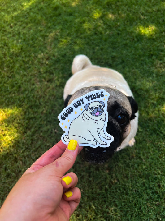 Good Boy Vibes Sticker